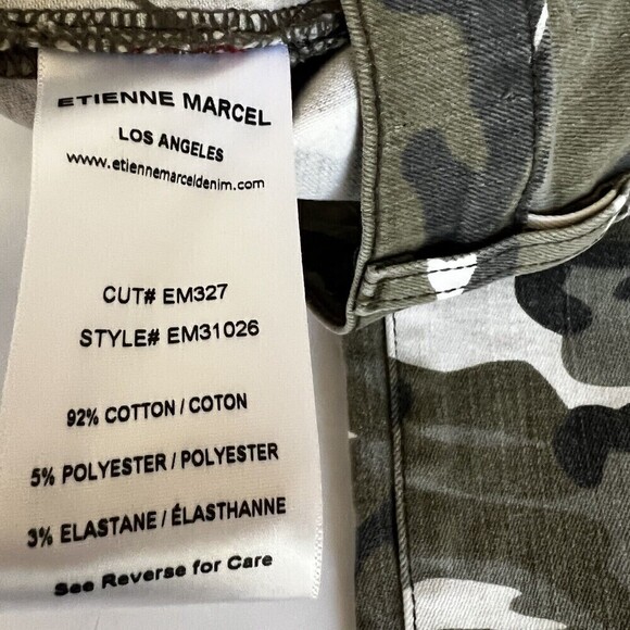 Etienne Marcel Camo Jeans Size 25 - Picture 10 of 13